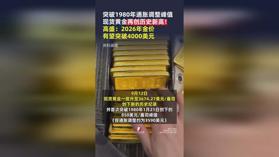 现货黄金突破4300美元关口，高盛明年目标价看至4900美元