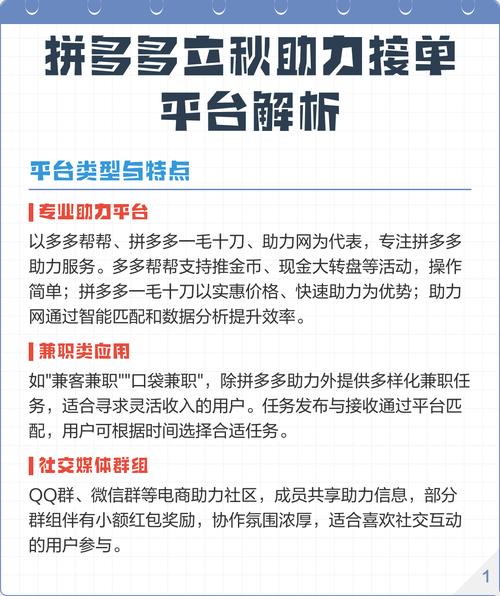 拼多多助力平台接单 