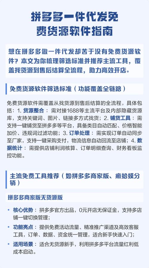 一件代发货源app到拼多多 