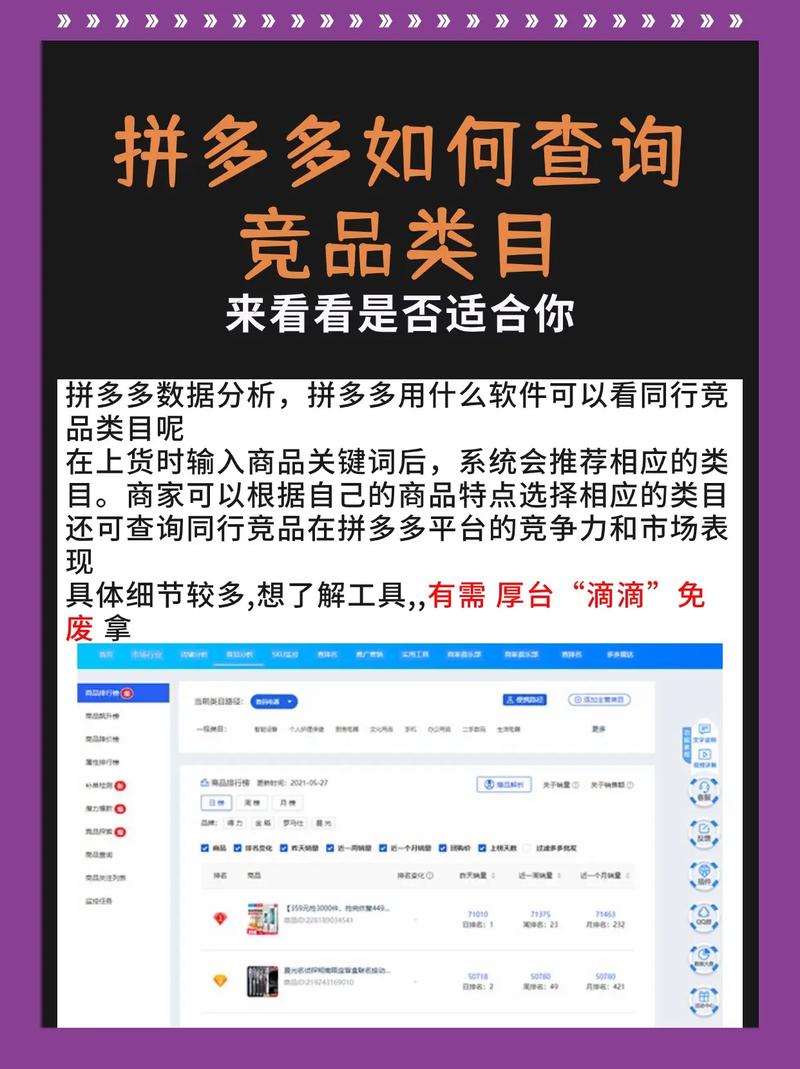 拼多多运营类目排名查询